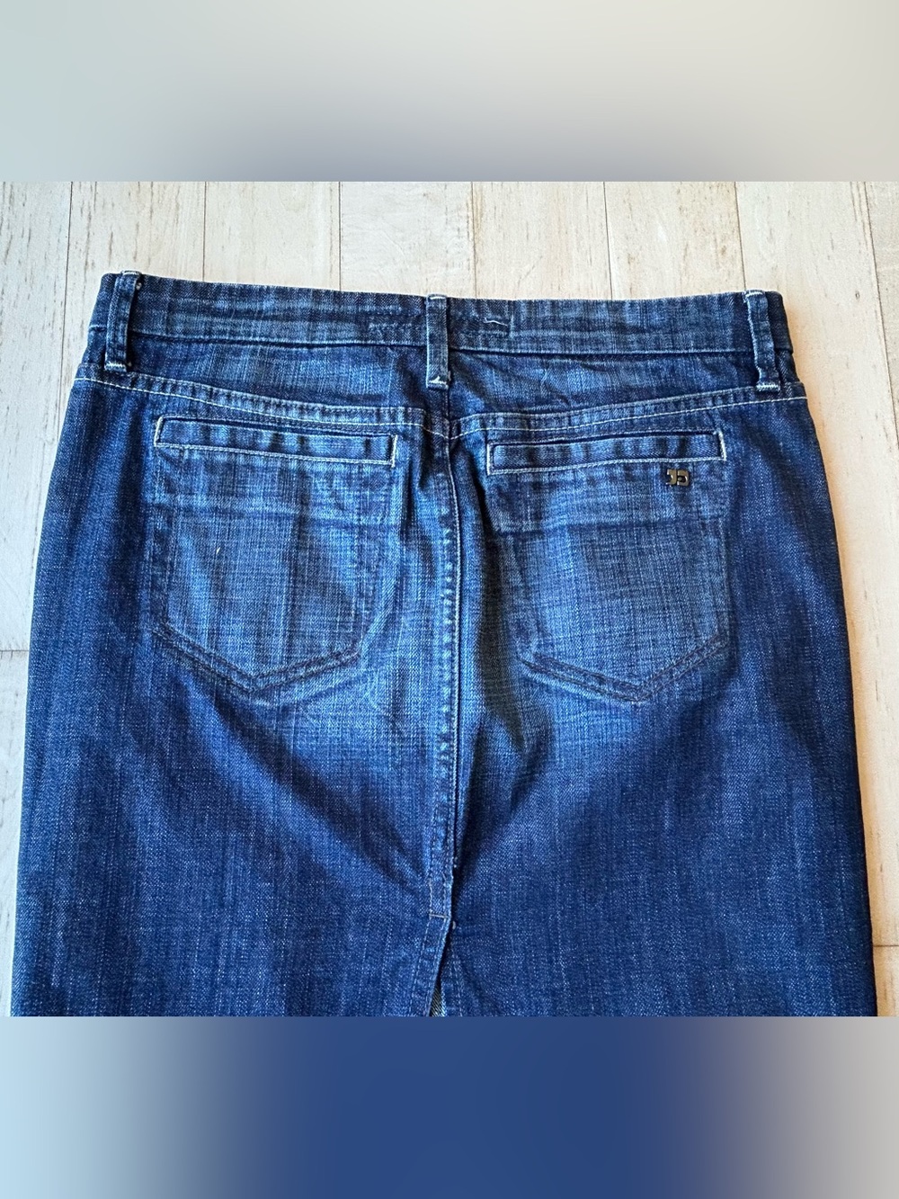 Joe's Jeans Ella Trouser Denim Pencil Skirt in Dark Wash Size 28 - Picture 5 of 14